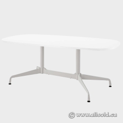 White Herman Miller Eames Conference Boardroom Table 108" x 54"